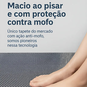 Tapete Vazado Antiderrapante para Banheiro Box Piscina Idoso 1,00 X 0,60 Ivalar