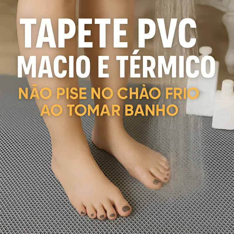 Tapete Vazado Antiderrapante para Banheiro Box Piscina Idoso 1,00 X 0,60 Ivalar