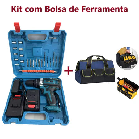 Parafusadeira e Furadeira Sem Fio 48v + 2 Baterias (brinde) ccc