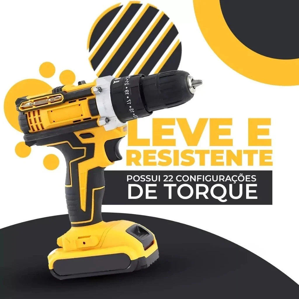 Parafusadeira e Furadeira Sem Fio 48v + 2 Baterias (brinde) ccc