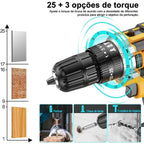 Parafusadeira e Furadeira Sem Fio 48v + 2 Baterias (brinde) ccc